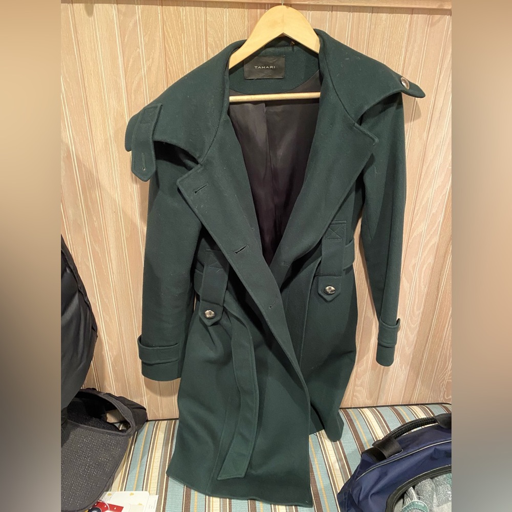 Green Tahari pea coat